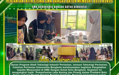 Encouraging Local Food Innovation, Agricultural Industry Technology Lecturer Trains Dangau Datuk Vocational School Students to Make Steamed Sponges