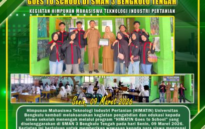 HIMATIN Department of Agricultural Technology, University of Bengkulu Holds Goes to School at SMAN 3 Central Bengkulu