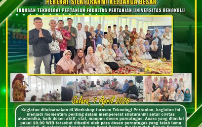 Halal Bihalal Agricultural Industrial Technology Study Program UNIB Strengthens Big Family Friendship