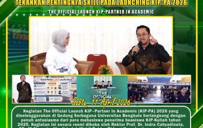Suhendra, S.TP., M.Sc., Lecturer of the Department of Agricultural Technology UNIB Emphasizes the Importance of Skills at the Launching of KIP-PA 2026
