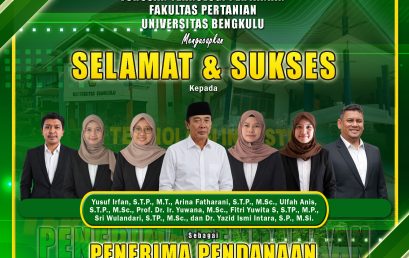 Lecturer of Agricultural Industrial Technology at the University of Bengkulu Passes PNBP Funding for Research and Community Service in 2026