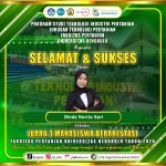 Dinda Novita Sari, Agricultural Industry Technology Student Won 3rd Place as Outstanding Student of the Faculty of Agriculture UNIB 2026