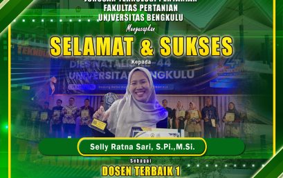 Selly Ratna Sari Won the Best Lecturer Award I in the Community Change Agent Category at the 44th Anniversary Rector Award UNIB
