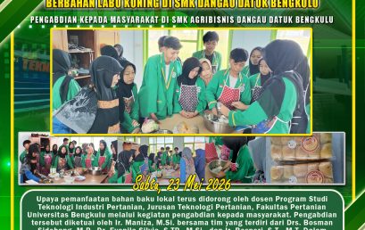 Utilization of Local Raw Materials through the Making of Sweet Bread Made from Yellow Pumpkin at SMK Dangau Datuk Bengkulu