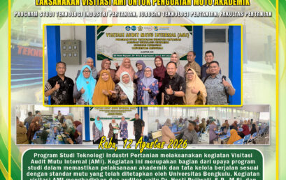 UNIB Agricultural Industrial Technology Study Program Conducts AMI Visitation to Strengthen Academic Quality