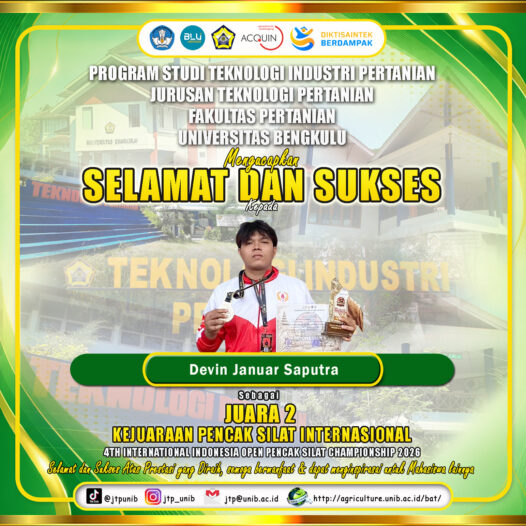 Agricultural Technology Students of the University of Bengkulu Won 2nd Place in the International Pencak Silat Championship