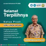 Prof. Wiryono has been elected as the Leader of the Environmental Science Program for 2024-2028