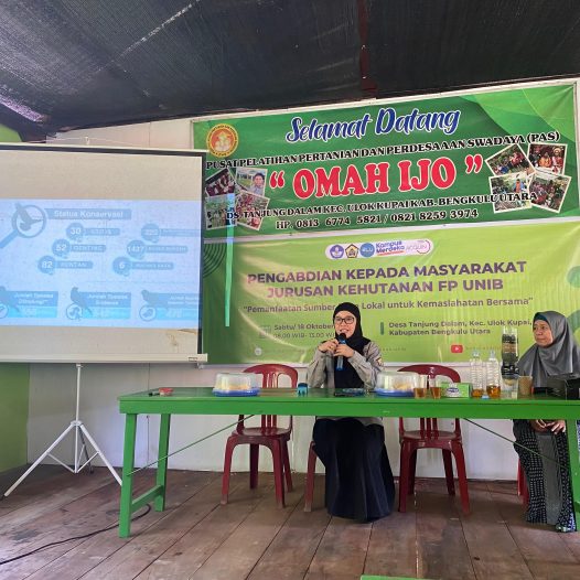 Lecturers from the Forestry Department (Forestry and Environmental Science Study Program) at the University of Bengkulu Develop Community-Based Ecotourism in Tanjung Dalam Village