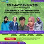 Five forestry students of FP UNIB will participate in the PMM 2023 program, Kemendikbudristek.