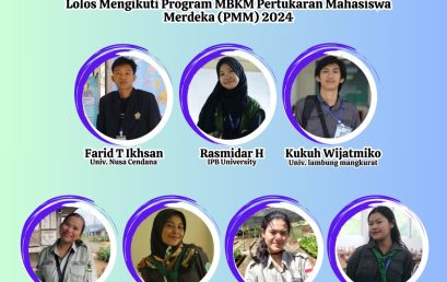 7 students from the Forestry Department have successfully qualified for the 2024 PMM-MBKM Program