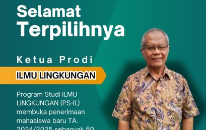 Prof. Wiryono has been elected as the Leader of the Environmental Science Program for the period 2024-2028.