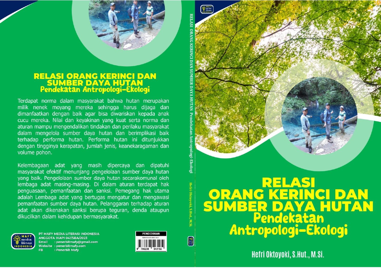 “THE RELATIONSHIP BETWEEN THE KERINCI PEOPLE AND FOREST RESOURCES: An Anthropological-Ecological Approach,” the Third Book by Hefri Oktoyoki (Lecturer in Forestry FP UNIB).