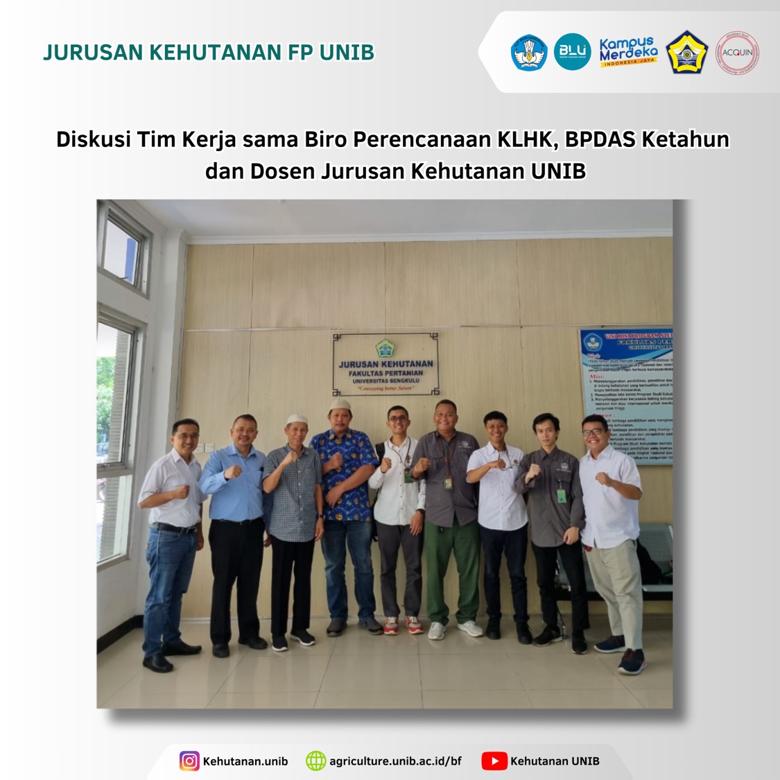 The synergy between KLHK and Forestry Department Lecturers to Implement Collaboration The synergy between KLHK and Forestry Department Lecturers to Implement Collaboration