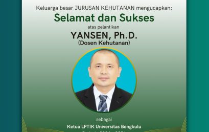Yansen, Ph.D as chair of LPTIK UNIB