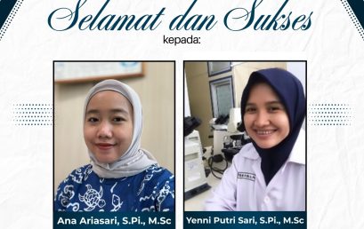 Lecturer of the Fisheries Science Study Program and Fisheries Laboratory Assistant passed the selection for the 2025 Ministry of Higher Education, Science, and Technology’s English Skills Improvement Program