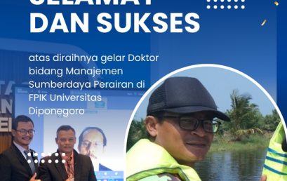 Academic Milestone: Dr. Eko Nofridiansyah, S.Pi., M.Si. Earns Doctoral Degree from Diponegoro University