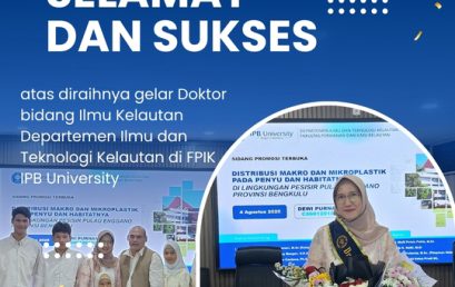 Academic Excellence: Dr. Dewi Purnama, S.Pi., M.Si. Earns Doctoral Degree from IPB University
