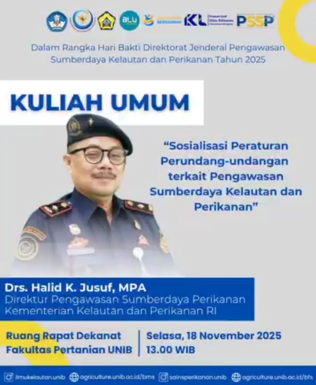 Marine Science Study Program and Fisheries Science Study Program Host Public Lecture on Marine and Fisheries Surveillance Regulations