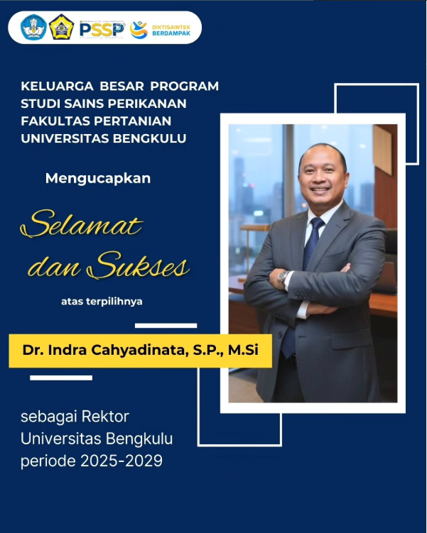 Congratulations and Success! PSSP Celebrates the Election of Dr. Indra Cahyadinata, S.P., M.Si. as the New Rector of Universitas Bengkulu Congratulations and Success! PSSP Celebrates the Election of Dr. Indra Cahyadinata, S.P., M.Si. as the New Rector of Universitas Bengkulu