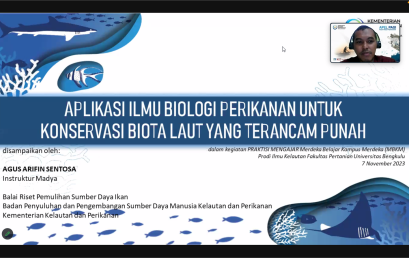 Practitioner Lecture: Fishery Biology Application for Endangered Marine Biota Conservation