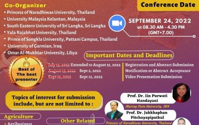 Marine Science Study Program Students Participated in The 2nd International Undergraduate Conference on Agriculture and Life Science
