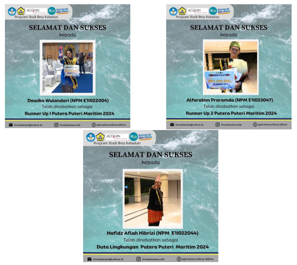 The Marine Science Study Program Students Succeeded In Winning Putra Putri Maritim Provinsi Bengkulu 2024 Competition The Marine Science Study Program Students Succeeded In Winning Putra Putri Maritim Provinsi Bengkulu 2024 Competition