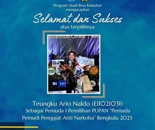 Teungku Ario Naldo Honored with PUPAN Youth Award 2023 for Anti-Drug Advocacy in Bengkulu