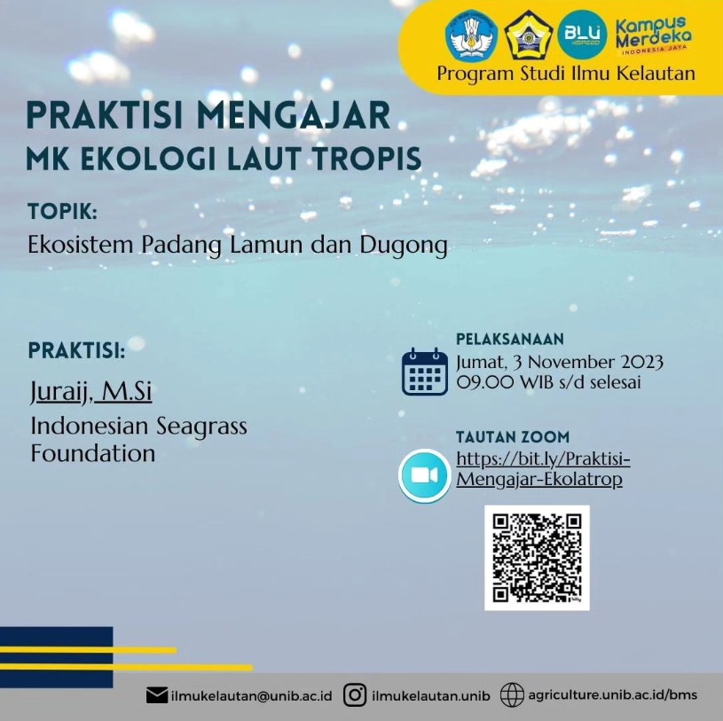 Seagrass and Dugong Ecosystems Public Lecture Seagrass and Dugong Ecosystems Public Lecture