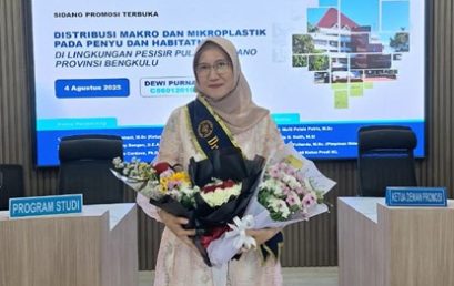 Lecturer of Marine Science Study Program at University of Bengkulu Earns Doctoral Degree from Bogor Agricultural University