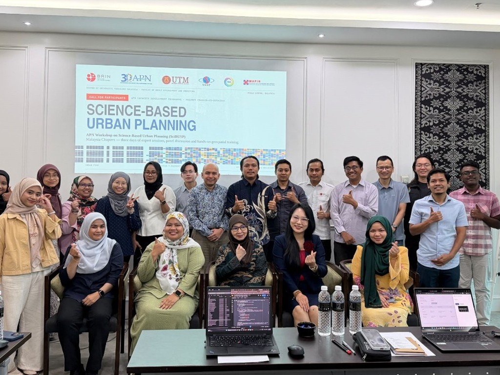 Universitas Bengkulu Marine Science Lecturer Participates in BRIN Collaborative Research at the APN Workshop on Science-Based Urban Planning (SciBUSP) Malaysia Chapters