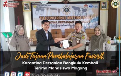 Acceptance Of Plant Protection Internship Students In Bengkulu Quarantine