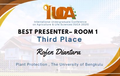 MAHASISWA PROTEKSI TANAMAN TOREHKAN PRESTASI PADA FORUM ILMIAH INTERNASIONAL