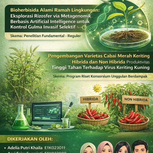 MAHASISWA PROTEKSI TANAMAN KEMBANGKAN RISET INOVATIF DI BIDANG BIOHERBISIDA DAN VARIETAS CABAI TAHAN VIRUS