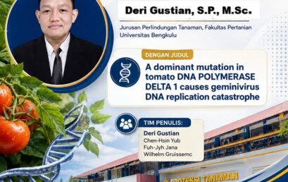 Dosen Proteksi Tanaman Universitas Bengkulu Terbitkan Publikasi Ilmiah di PNAS