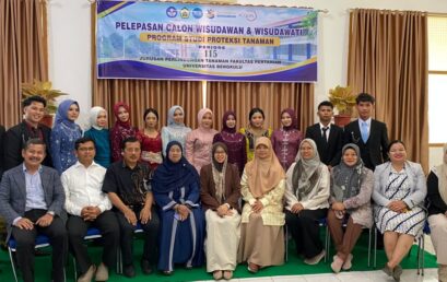 13 Lulusan Proteksi Tanaman Ikuti Yudisium Fakultas Pertanian UNIB Periode 115, Faista Agri Raih Predikat Pujian