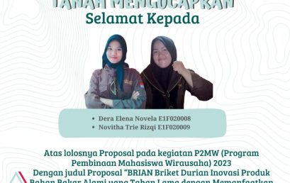 Congratulation on Soil Science Study Program for getting the P2MW program in 2023