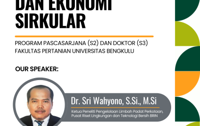 Kuliah Umum 2024 Bersama Dr. Sri Wahyono, S.Si., M.Si