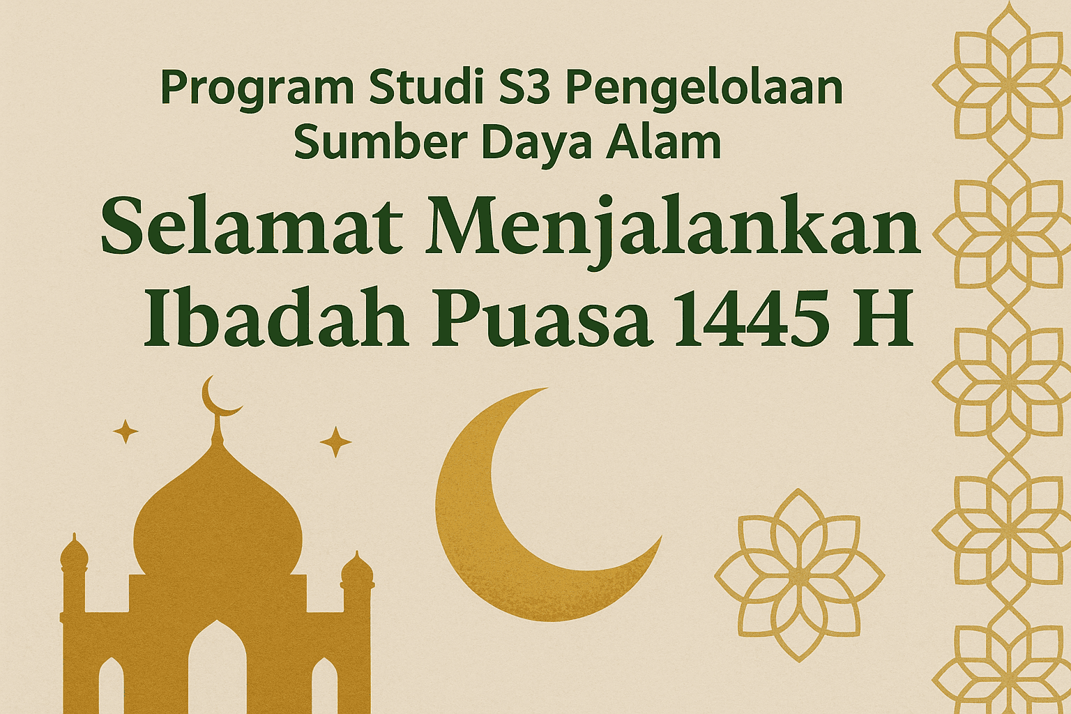 Greetings for the Holy Month of Ramadan 1445 H