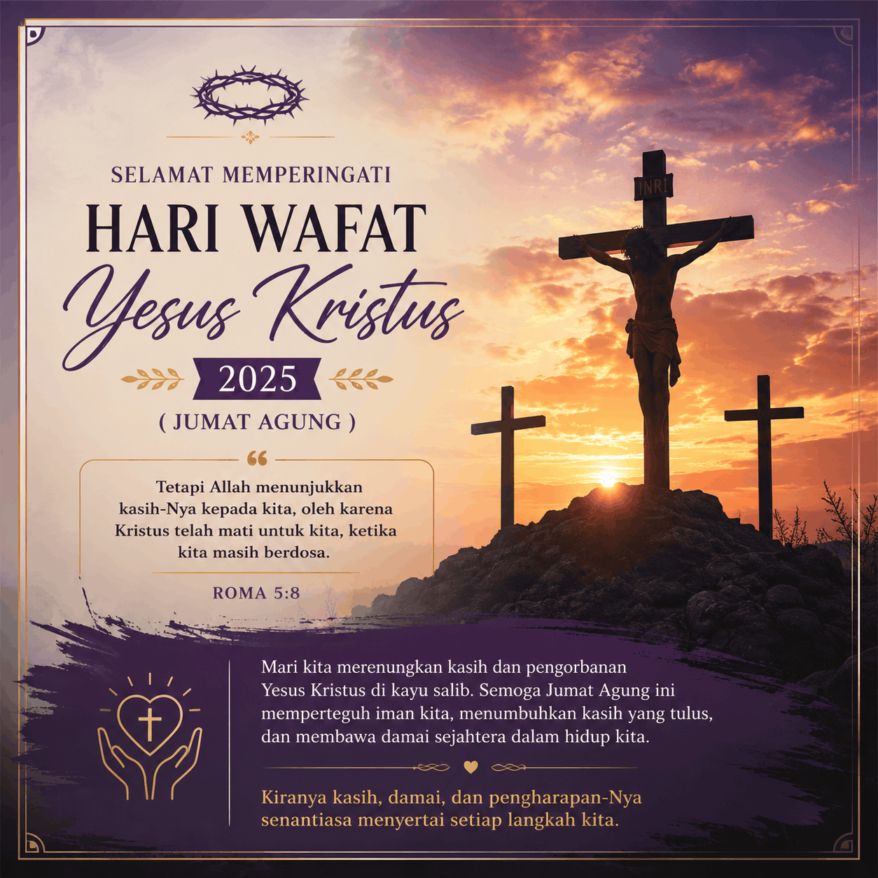 Selamat Memperingati Hari Wafat Yesus Kristus (Jumat Agung) 2025 Selamat Memperingati Hari Wafat Yesus Kristus (Jumat Agung) 2025