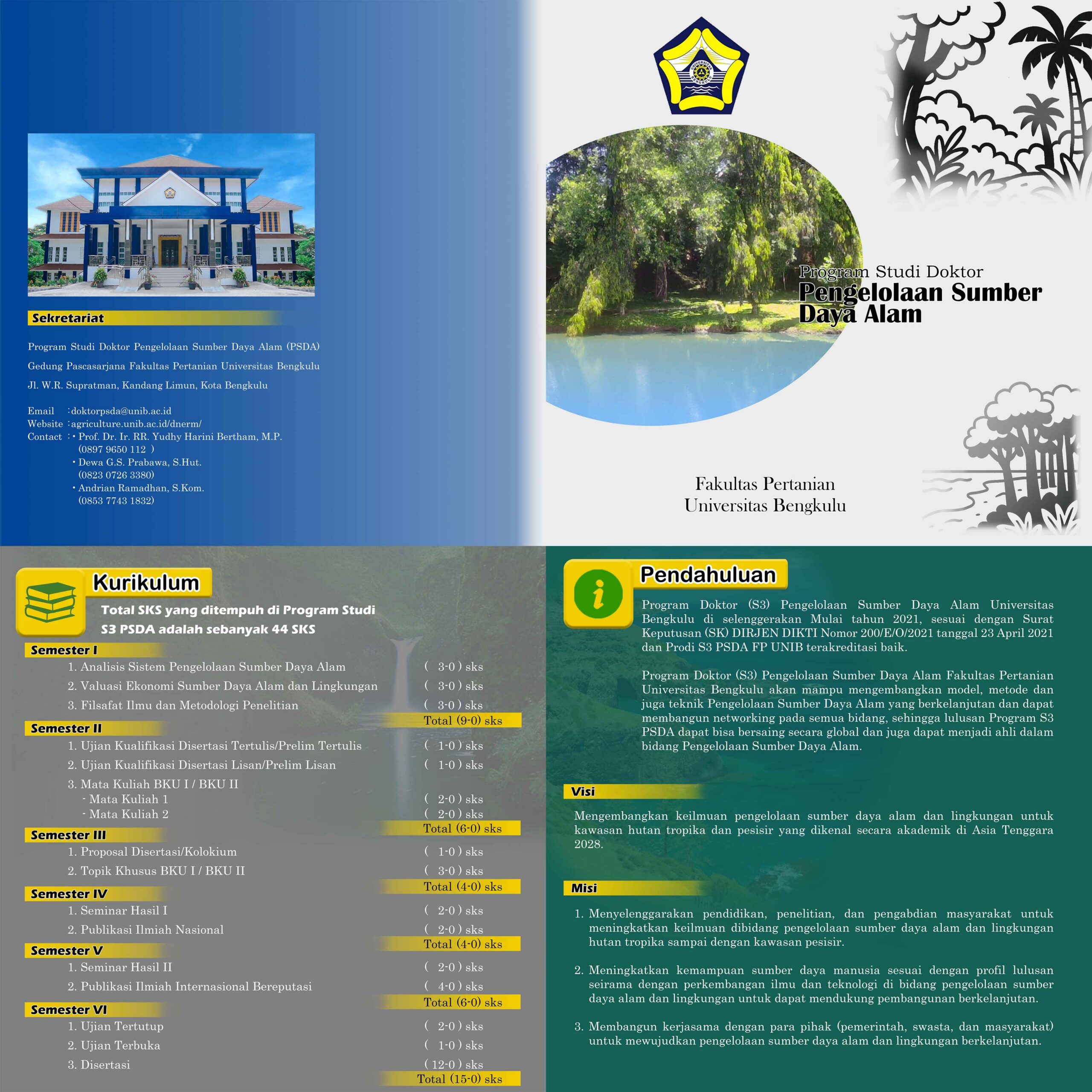 Brosur Baru S3 PSDA UNIB Telah Tersedia Brosur Baru S3 PSDA UNIB Telah Tersedia