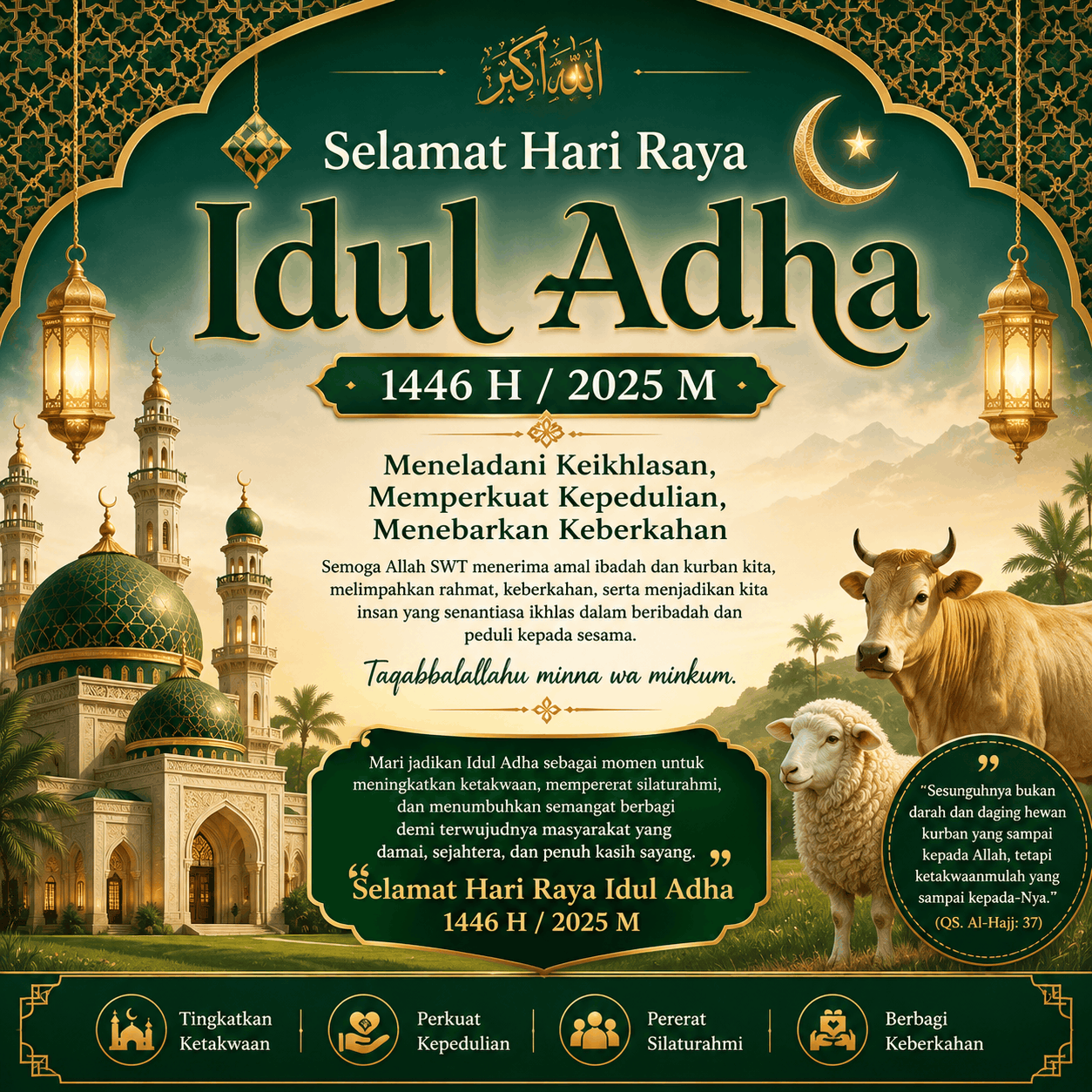 Selamat Hari Raya Idul Adha 1446 H Selamat Hari Raya Idul Adha 1446 H