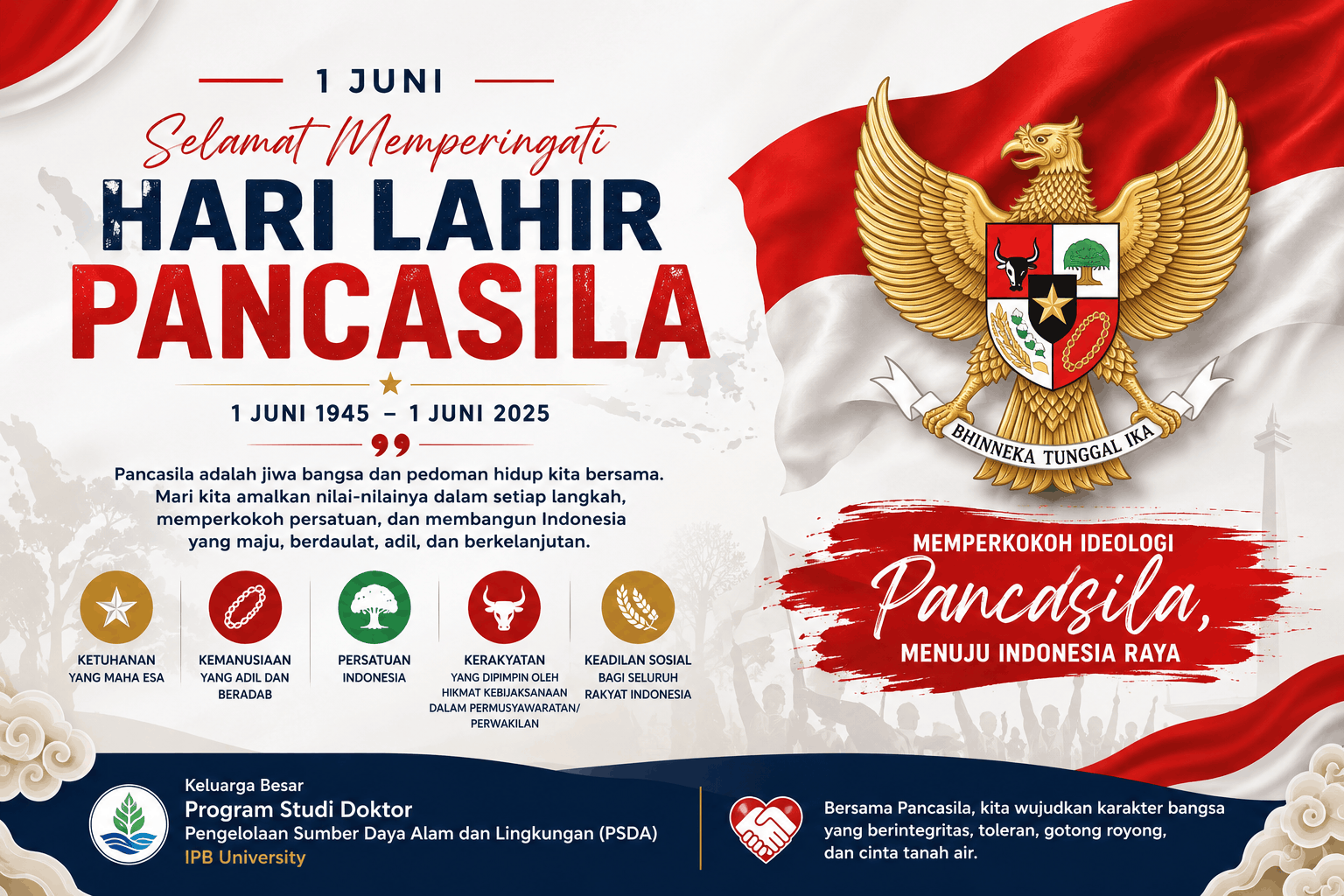 Selamat Hari Lahir Pancasila 1 Juni Selamat Hari Lahir Pancasila 1 Juni