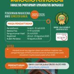 PENERIMAAN MAHASISWA BARU PROGRAM MAGISTER AGROEKOTEKNOLOGI SEMESTER GANJIL 2025/2026
