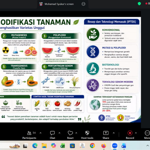 Sukses Digelar, Kuliah Umum Magister Agroekoteknologi UNIB Bahas Inovasi Pemuliaan Cabai Hadapi Perubahan Iklim