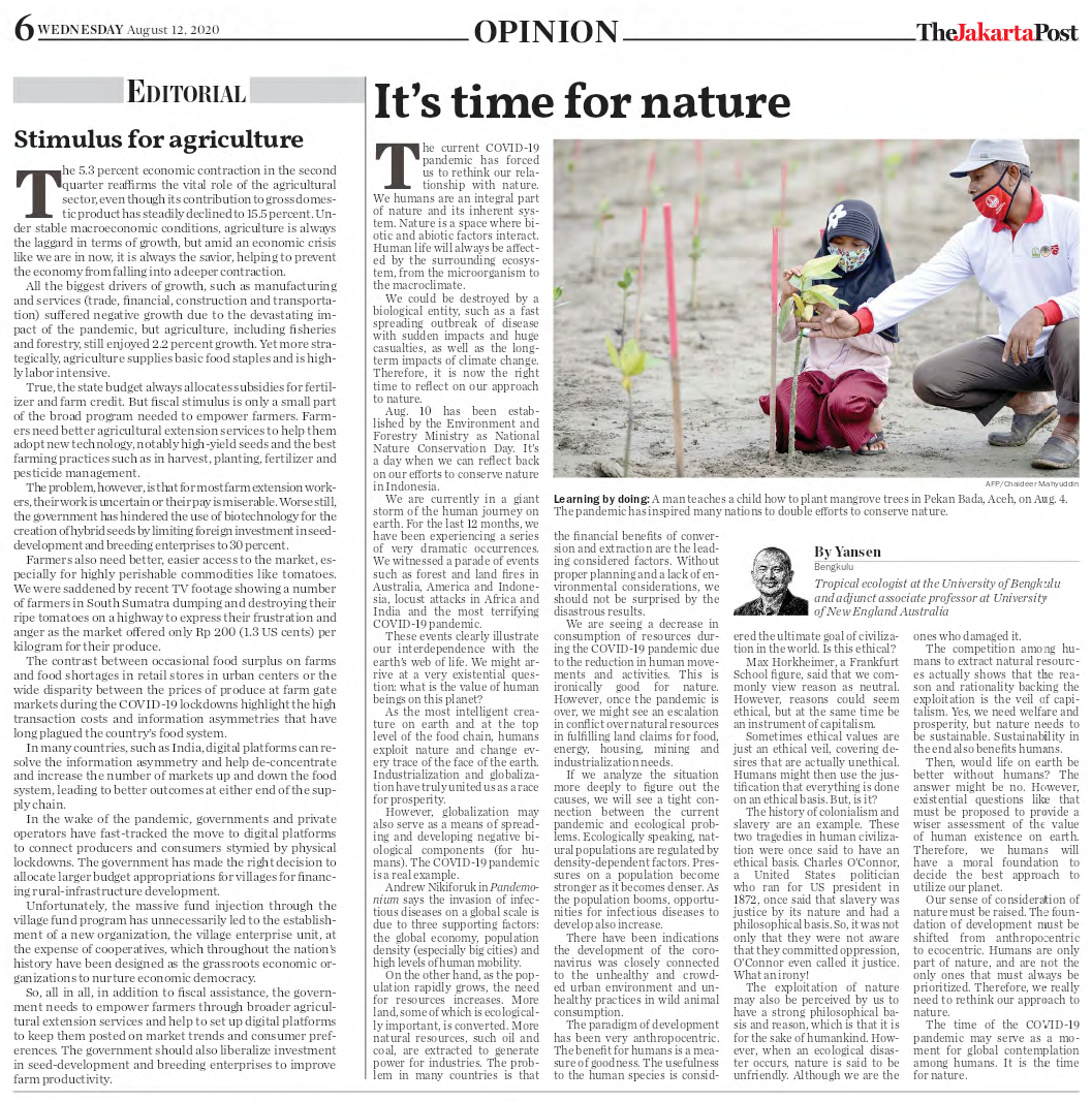 It’s time for nature It’s time for nature