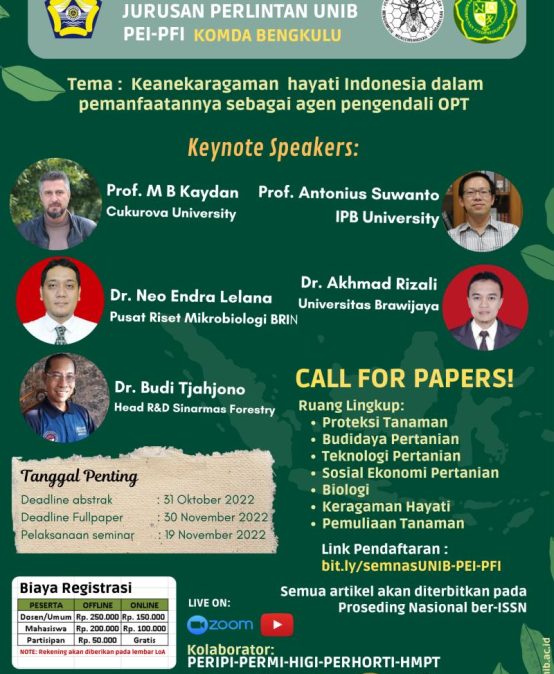 UNIB-PEI-PFI Bengkulu National Seminar (Closed)