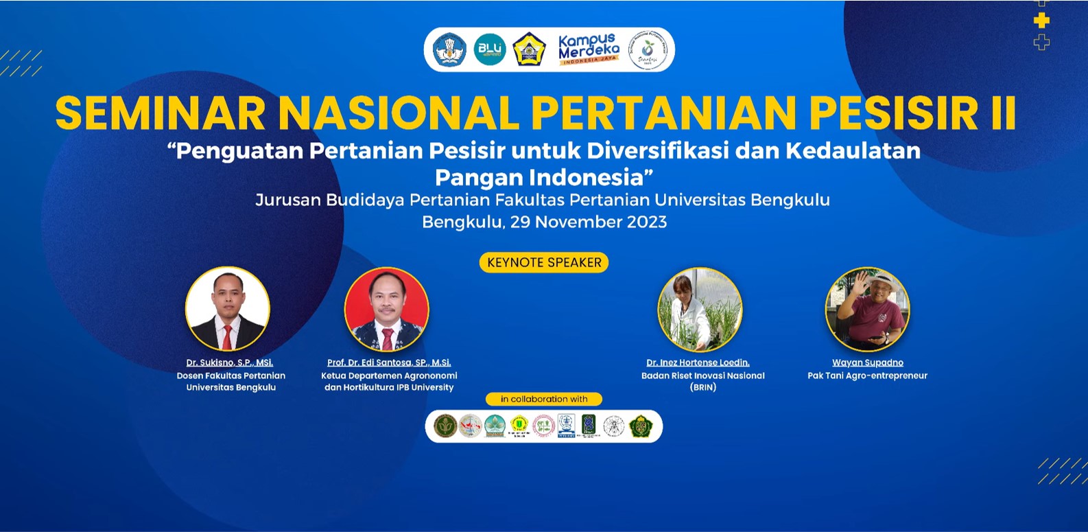 The Department of Agricultural Science has successfully held the National Seminar on Coastal Agriculture (SENATASI) 2023