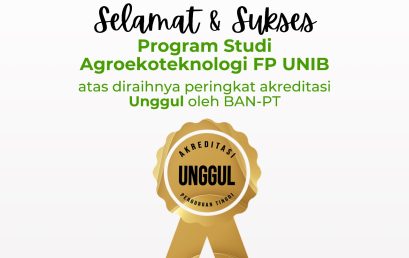 Congratulations to the Agroecotechnology Programs for Outstanding Accreditation Achievements