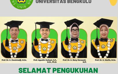 The Inauguration of New Professors at the Faculty of Agriculture, University of Bengkulu
