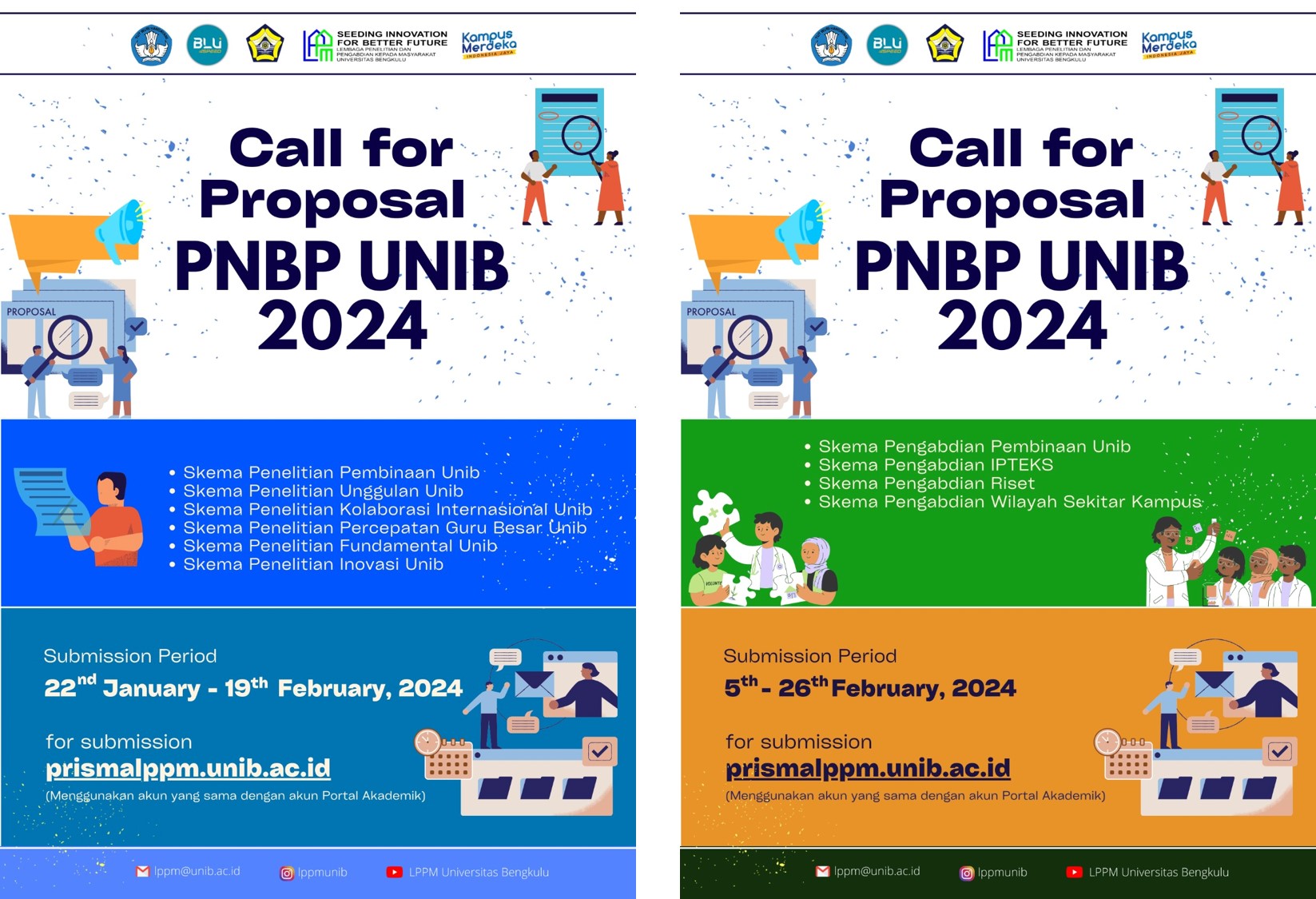 Research and Community Service Proposal Submission for UNIB Lecturers: PNBP UNIB Fund Research and Community Service Proposal Submission for UNIB Lecturers: PNBP UNIB Fund